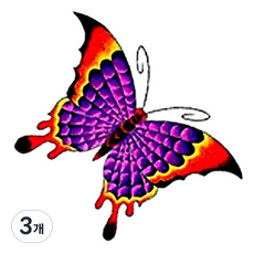 PARTY COSTUME 蝴蝶溫蒂紋身貼紙, AC44, 3個