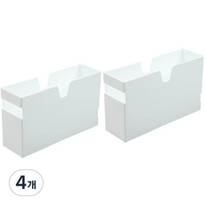 에버하우스 다용도 펜트리 수납 정리함 C타입, 화이트, 4개