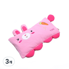 베개 커버 + 메밀속통, 핑크, 3개