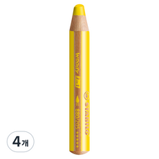 STABILO 思筆樂 Woody 3合1彩色鉛筆 205 黃色, 4個, 1色