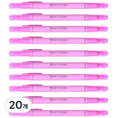 PLAYCOLOR 톰보 케이 수성사인펜, 캔디 핑크, 20개