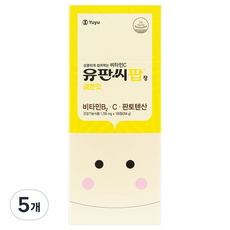 유유제약 유판씨팝정 비타민 레몬맛, 120정, 5개