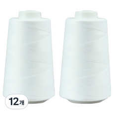 Sewing by hand 40支2合 縫紉線, 12個, 01 白色