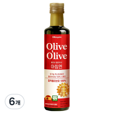 셀게이트 올리브 올라이브 아침엔 유기농 엑스트라버진 오일 스페인, 250ml, 6개
