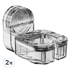 J-Life 轉角免鑽孔角度可調式吹風機架, 2個, 透明