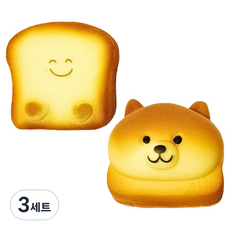 아가플러스 큐티 폭신 식빵 + 시바견 스퀴시 세트, 3세트