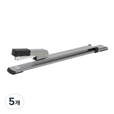 deLi 得力 可調節深度裝訂釘書機 33號釘 E0334, 槍金屬色, 5個