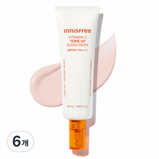 이니스프리 비타씨 잡티 톤업 선스크린 SPF50+ PA++++, 50ml, 6개