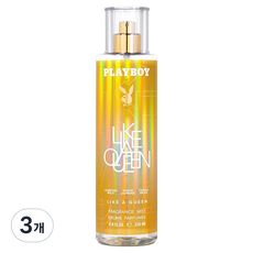 PLAYBOY 宛如女王 香氛噴霧, 3個, 250ml