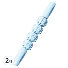 Potenkit 輕便按摩滾輪 4輪 34 x 5 cm, 藍色, 2個