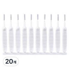 NUON 蓮蓬頭清潔刷 防止縫隙堵塞, 20個, 白色