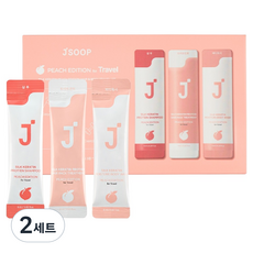 J'SOOP 蠶絲角蛋白蜜桃版旅行組 髮膚3件組 10入組, 2套