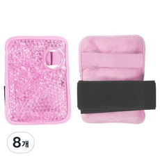비즈온 손목 고정밴드 냉온 찜질팩 핑크, 8개