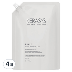 케라시스 엑스트라 데미지 케어 린스 리필, 2L, 4개