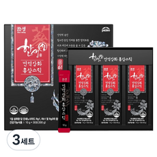 한생 팔레오 6년근 면역강화 홍삼스틱 선물 세트 + 쇼핑백, 300g, 3세트