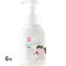 케이맘 유아용 처음 포밍 핸드워시, 파우더향, 6개, 290ml