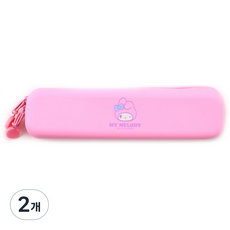 三麗鷗角色 矽膠鉛筆盒, 2個, 美樂蒂