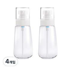 DM 美妝卸妝乳分裝瓶 80ml, 透明, 4個