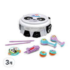 피셔프라이스 Kids Station Toys 팬더 뮤지컬 밴드 드럼세트, 혼합 색상, 3개