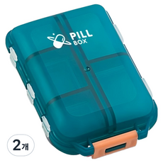 Empeni 便攜式迷你藥盒 綠色, 2個