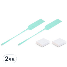 꼬까 틈새 먼지떨이 2p + 청소포 20p 세트, 그린, 2세트