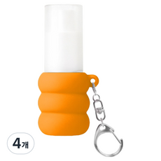 Live orals 便攜式口氣去除鑰匙圈型口腔噴霧 橙香活力, 4個, 10ml