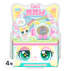 위시캣 쨍쨍냥 애니메이션 피규어, 4개