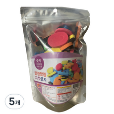 비앤씨 말랑말랑 자석글자 숫자 판퍼즐, 5개, 45피스