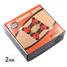 모서리 고정용품 코너 클램프 4p + 고무패킹 4p, 2세트