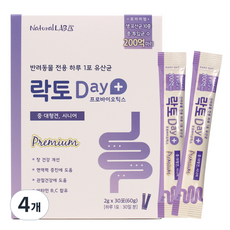 네츄럴랩 중대형견 시니어 락토데이 영양제 30p, 60g, 장건강/유산균, 4개 60g, 장건강/유산균, 4개