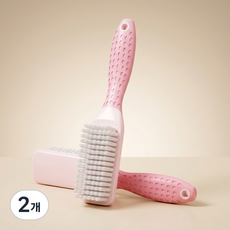 Malltoday 萬用清潔刷 運動鞋 浴室 廚房 洗滌刷, 粉紅色, 2個