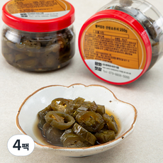 평화 썰어있는 간장고추지, 250g, 4팩