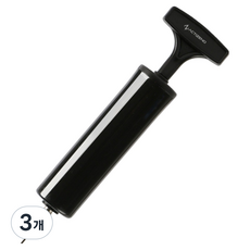 ACTIZENO 針式收納球類打氣筒, 黑色, 3個