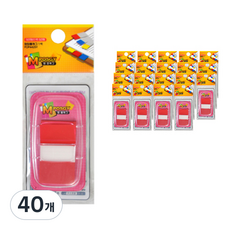 M플래그 팝업플래그 레드 50p POP4425R, 50개입, 40개