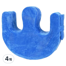 솔미온 환자 케어 침대 스트랩 쿠션 벨벳 블루, 4개