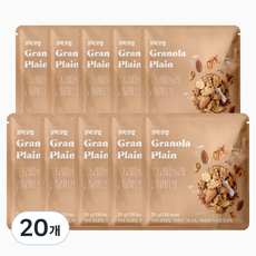 꼬박꼬밥 그래놀라 플레인, 20개, 25g