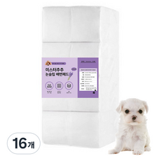 미스터추추 강아지 논슬립 배변패드 라벤더향 15g, 100개입, 16개