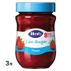 헤로 저당 딸기잼, 3개, 280g