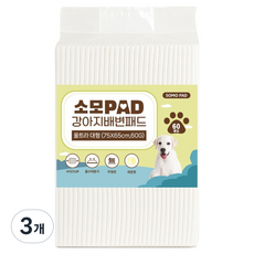 소모패드 강아지 배변패드 레몬향, 3개, 60개입