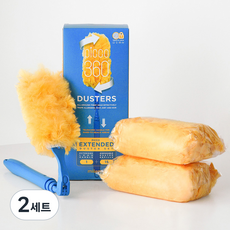 밀레마 피코 더스터 먼지떨이 옐로우 롱핸들 1p + 리필 15매 세트, YELLOW, 2세트