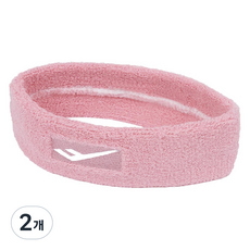 프로스펙스 테리 헤어 밴드, 핑크, 2개