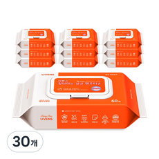 LIVENS Signature 易擦拭殺菌抹布濕巾, 60個, 30個