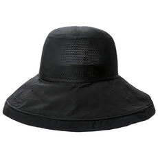 NEEDS LABO COOL 抗UV涼爽寬簷遮陽帽, 黑色