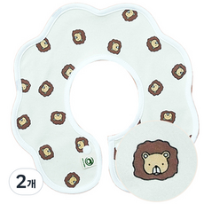 베이키즈 롤링 턱받이, 31사자베이지, 1매, 2개