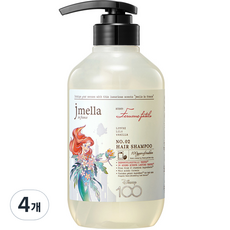 제이멜라 디즈니100 에디션 팜므파탈 헤어 샴푸 화이트릴리향, 500ml, 4개