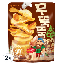 오리온 무뚝뚝감자칩 갈릭솔트맛, 106g, 2개
