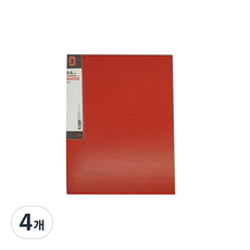 보경 발포 D링 바인더화일 5cm, 적색, 4개