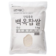 두보식품 바른곡물 단일품종 백옥찹쌀, 1개, 5kg