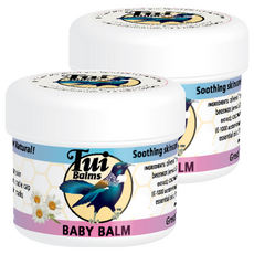 Tui Balms 親子肌膚保濕按摩精油蜂蠟膏 BABY BALM, 25g, 紐西蘭製造, 含橄欖油, 可與尿布一起使用, 2罐