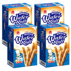 義美 威化捲 香草牛奶, 72g, 4盒